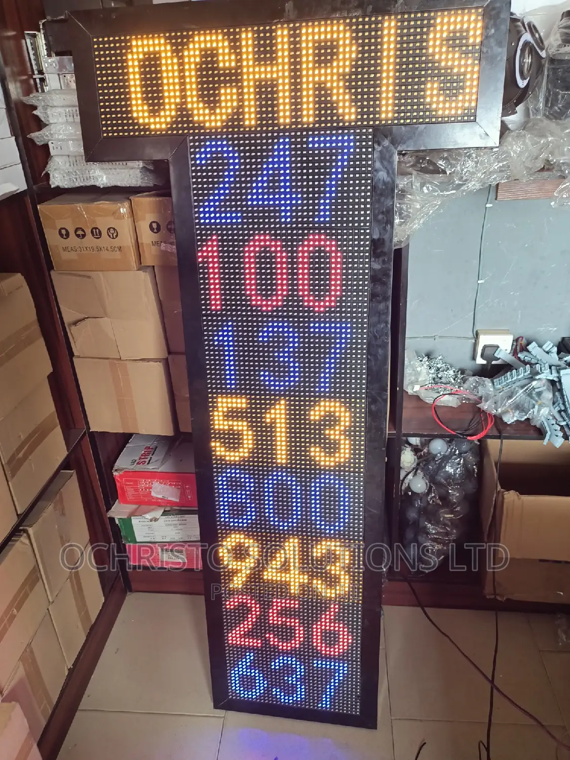 CCC Digital Hymn Board With Moving Message