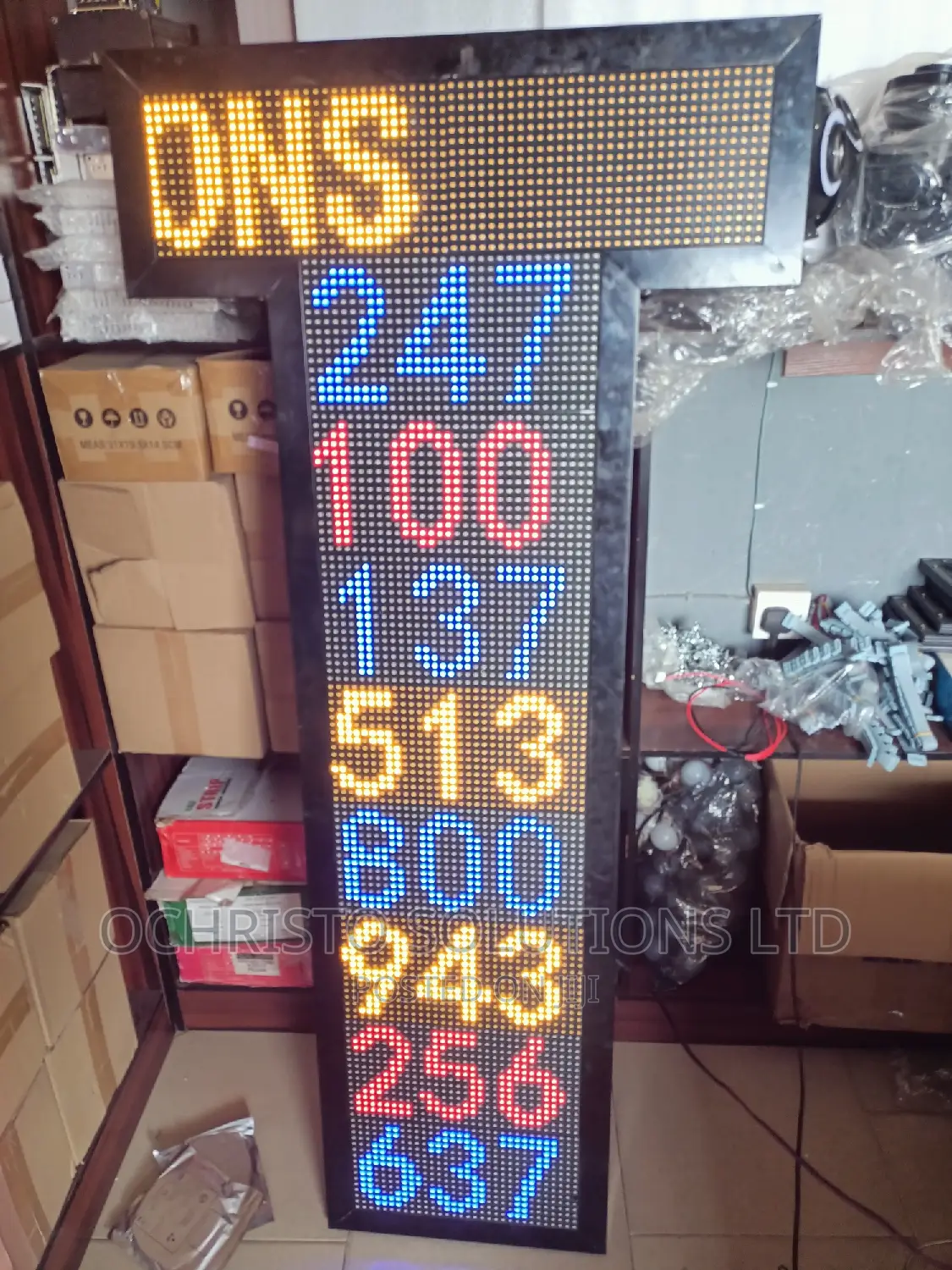 CCC Digital Hymn Board With Moving Message