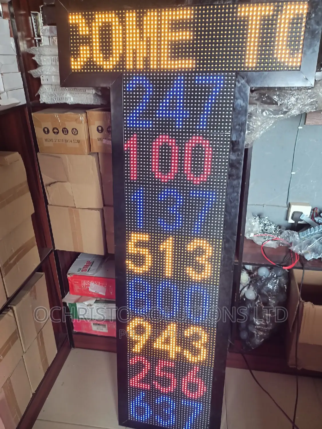 CCC Digital Hymn Board With Moving Message