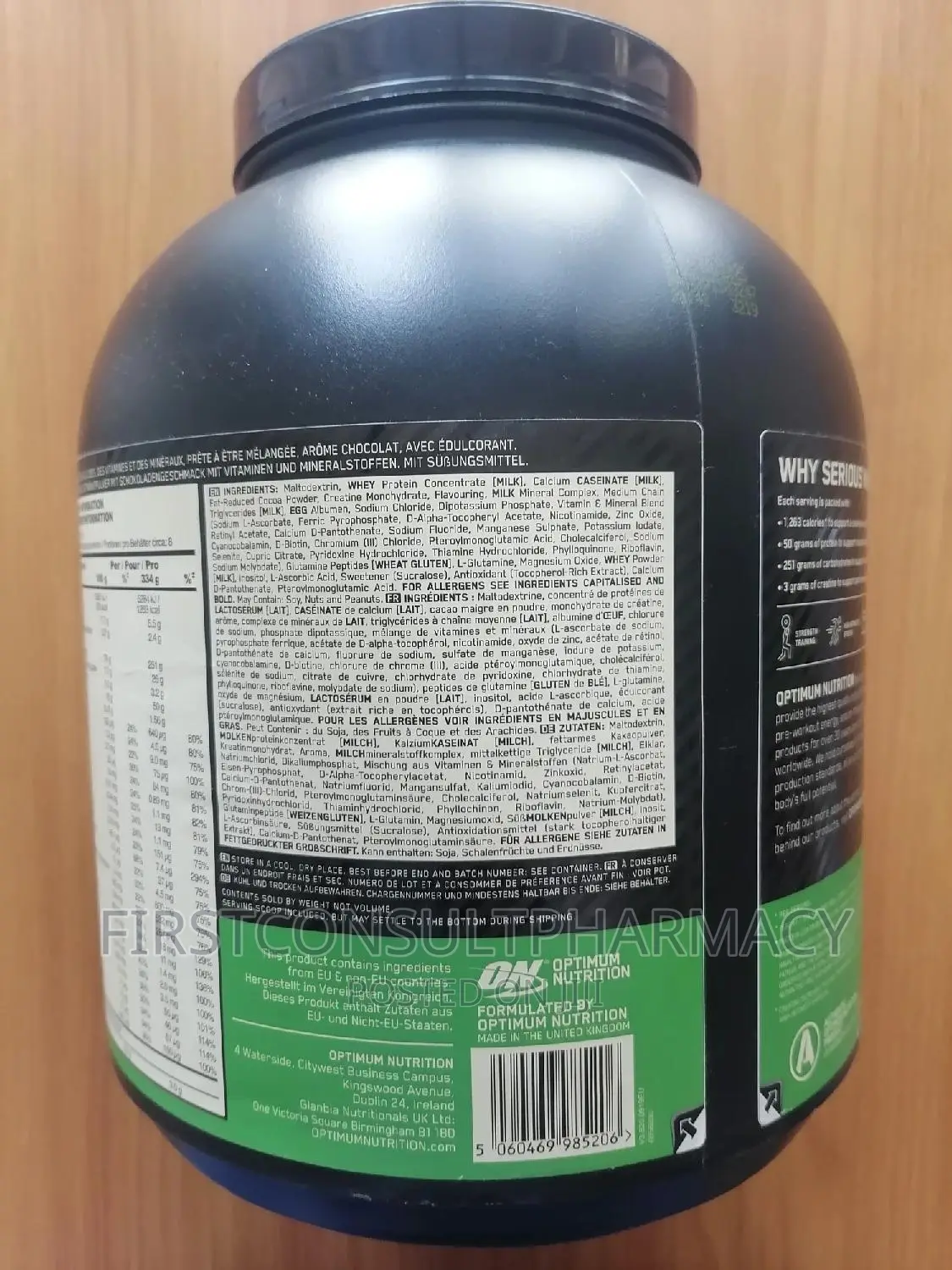 On Serious Mass High Protein Weight Gain Powder 6lb