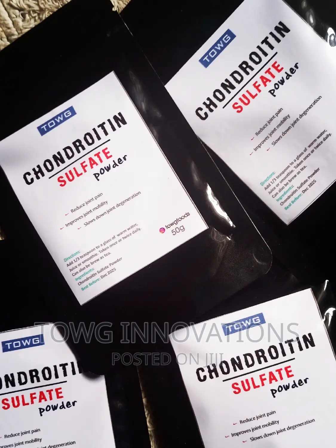 Chondroitin Sulfate Powder 50g - For Joint Support