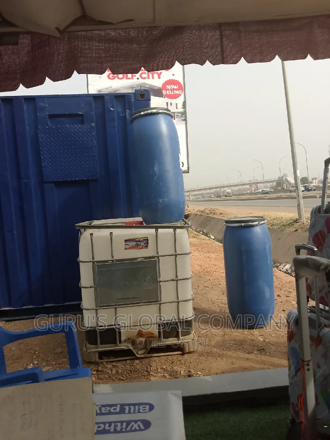 Blue Storage Drum/Tank
