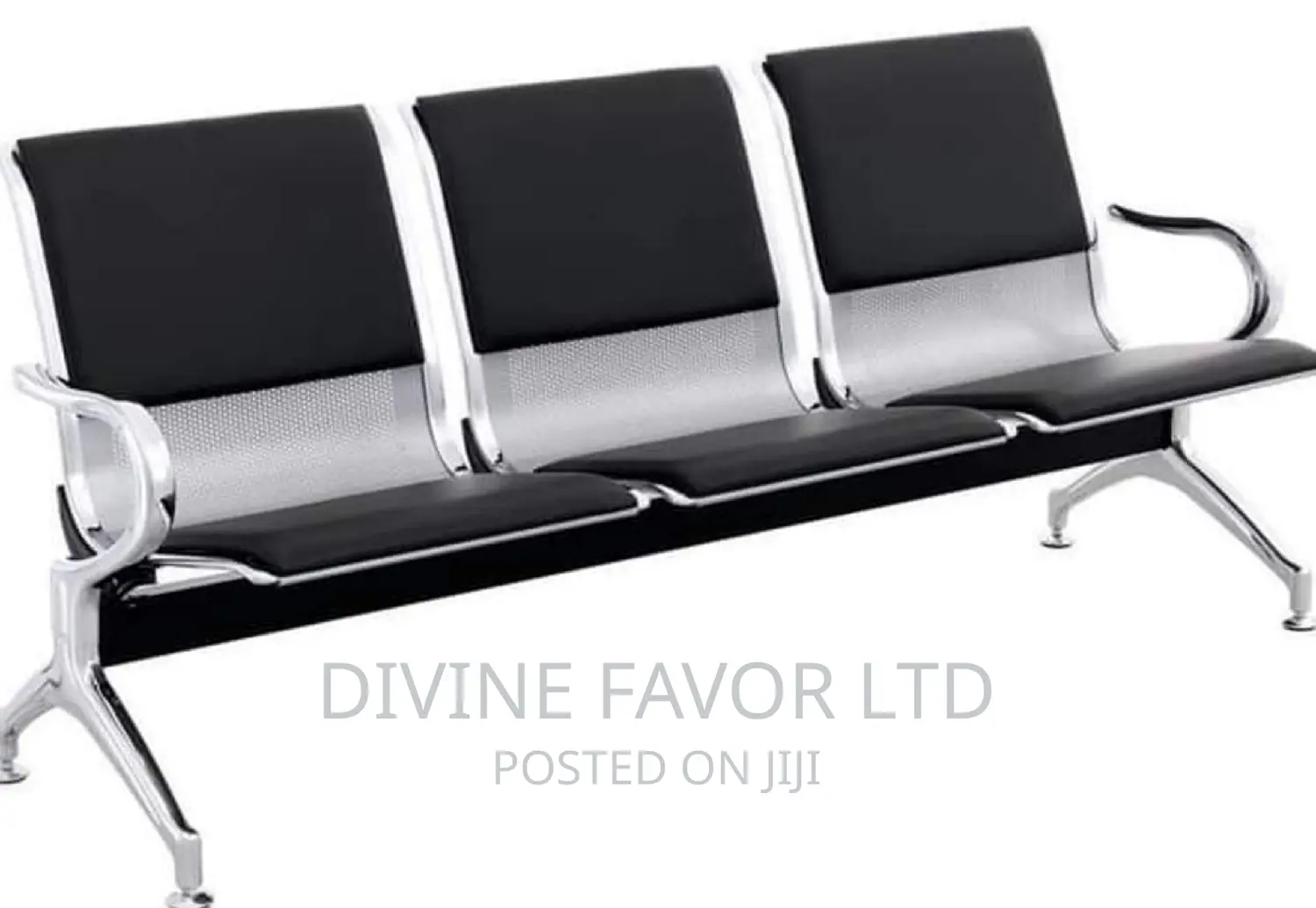 3 in 1 , Reception Chair With Leather Back