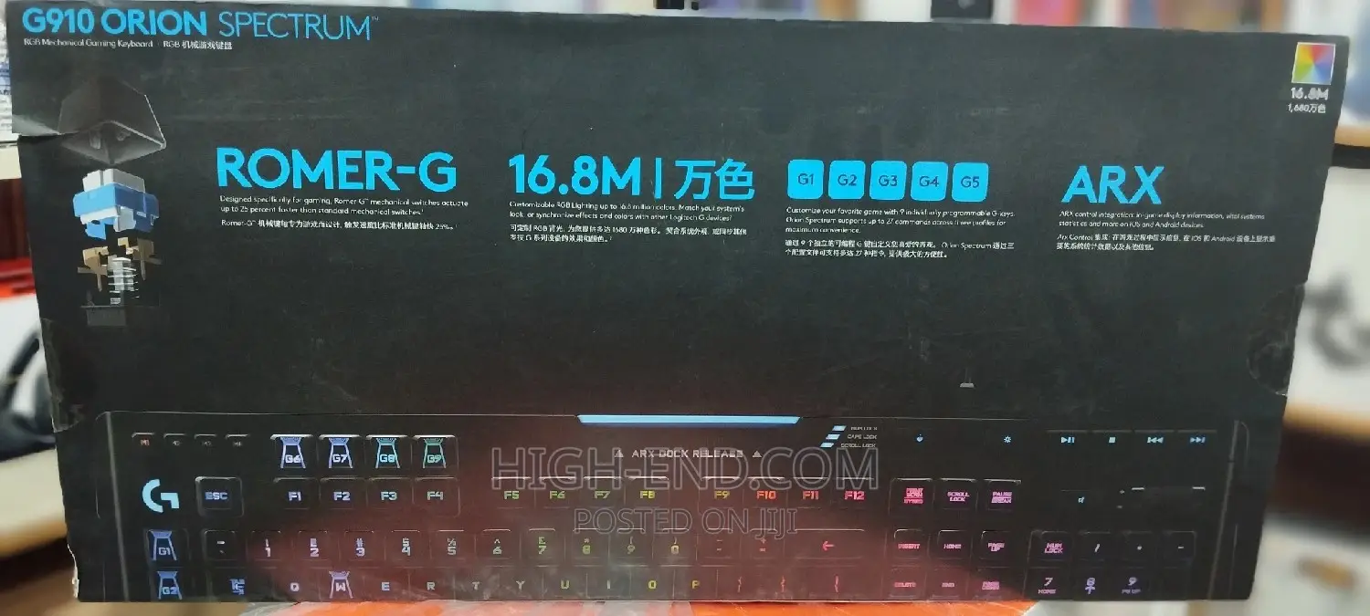 Logitech G910 Orion Spectrum RGB Mechanical Wired Keyboard