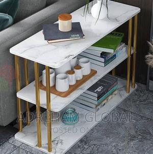 Living Room Side Table Size: 60cm X 24cm X 63cm, Faux Marble in Surulere - Doors, Aderemi Hammed ...