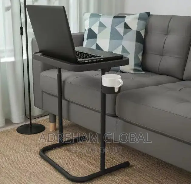 Adjustable Nutod Laptop Table With Cup Holder (Black)