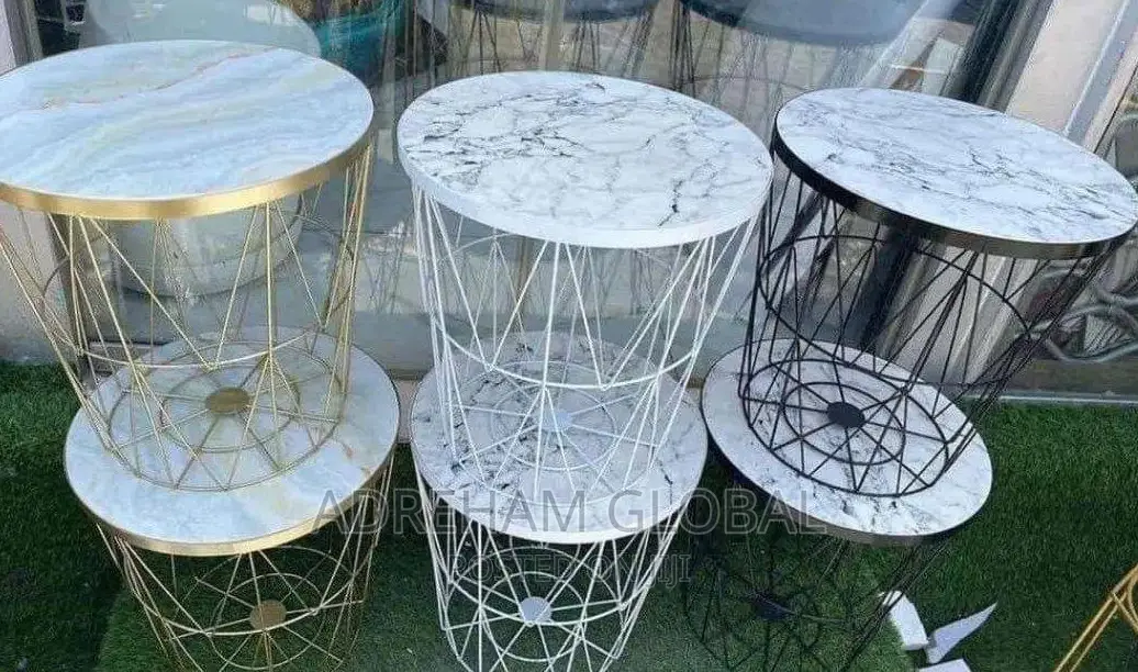 Nordic Room Side Table/Stool ,Available in Gold,Black White