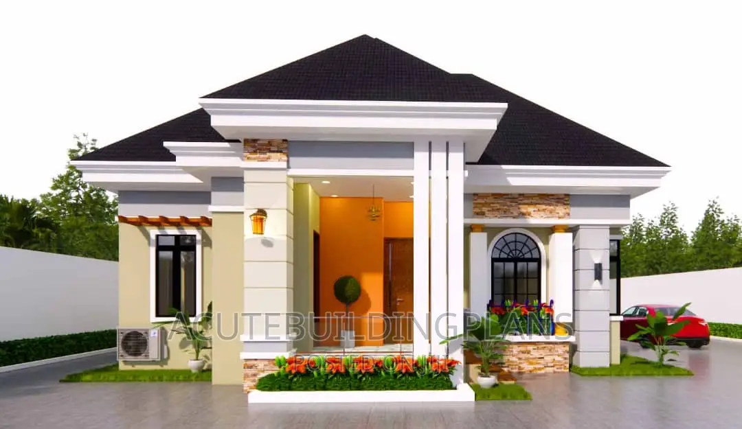 Architectural Building Design 3 Flat Floor Plan