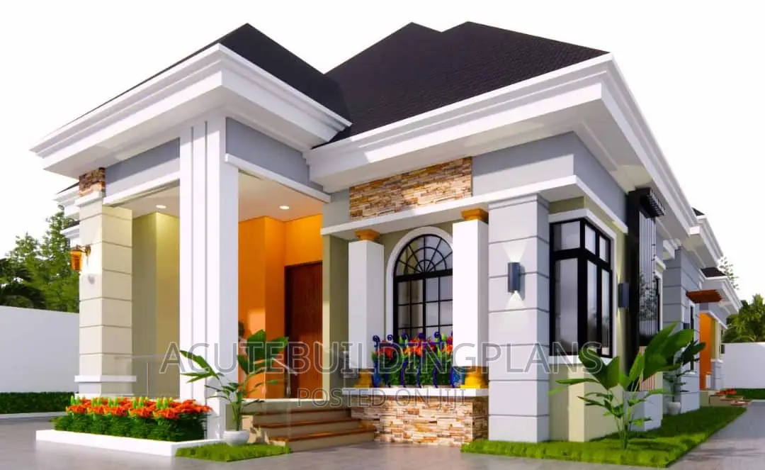 Architectural Building Design 3 Flat Floor Plan