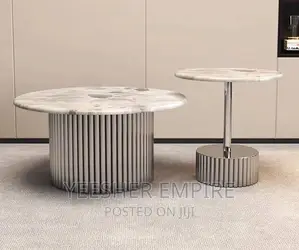 Luxury Modern Center Table With Side Stool