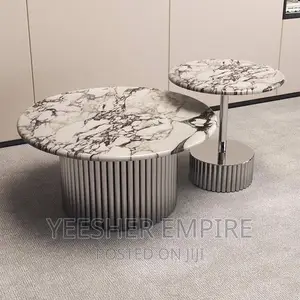 Luxury Modern Center Table With Side Stool
