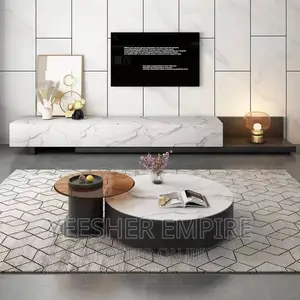 Luxury Modern Center Table With Side Stool