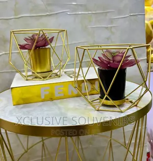 Metal Hexagon Flower