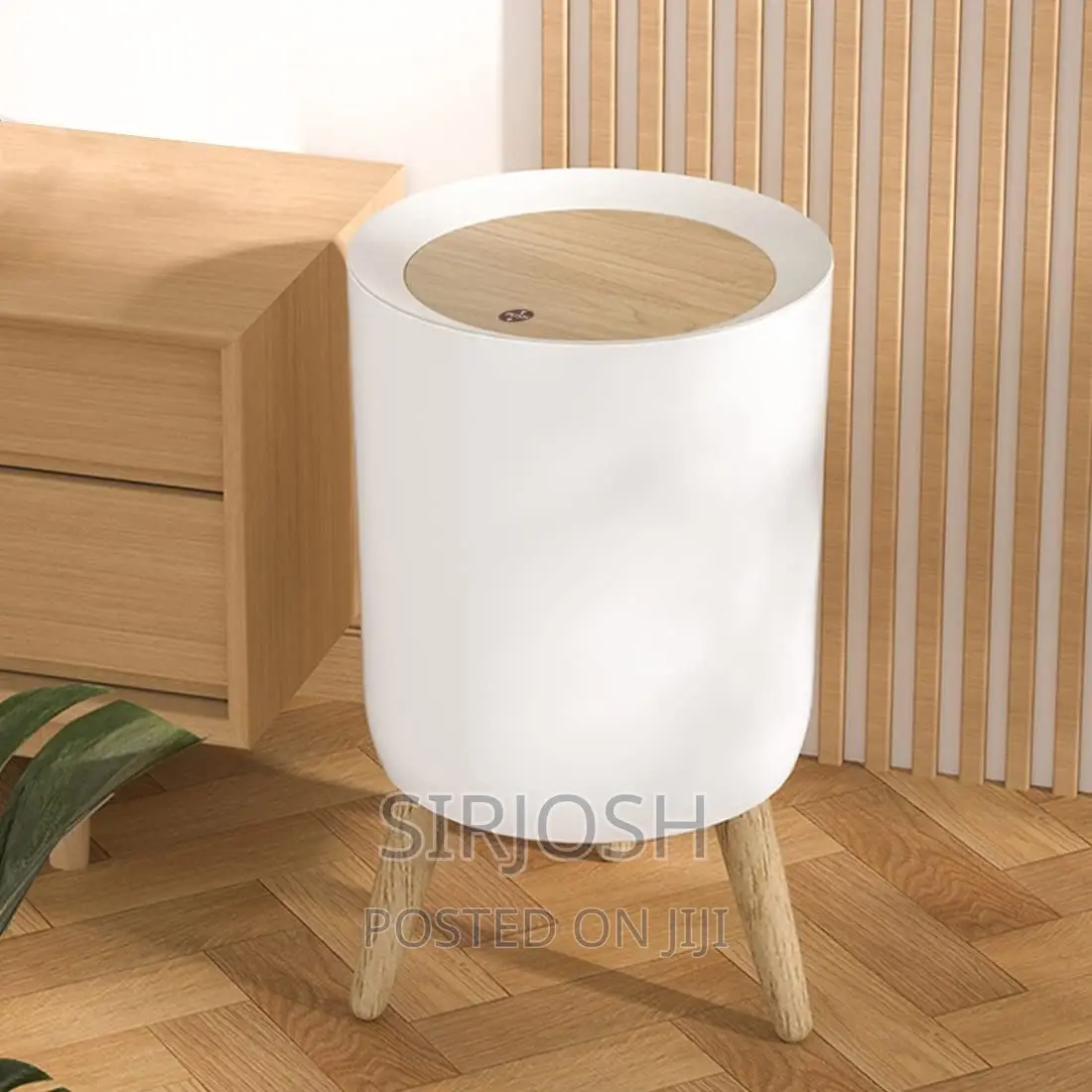 Luxury Waste Bin With Press Top Lid