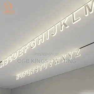 Modern Recessed Letter Magnetic Track Light Led Lamp