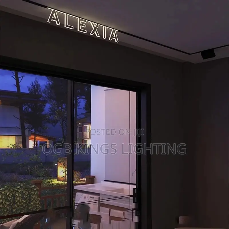 Modern Recessed Letter Magnetic Track Light Led Lamp