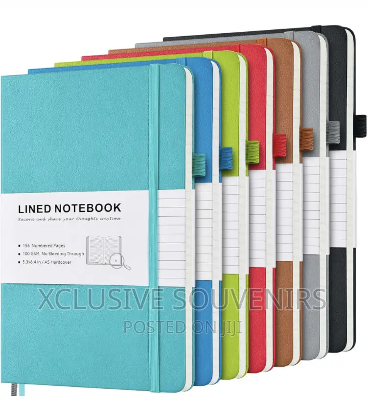 Pack Lined Journal Notebook, Hardcover PU Leather Notebook