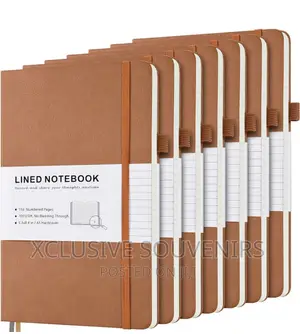 Pack Lined Journal Notebook, Hardcover PU Leather Notebook
