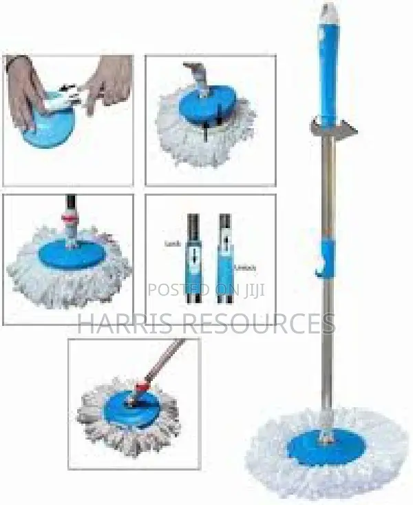 Strong 360 Magic Spin Mop With 2pcs Microfibre Heads
