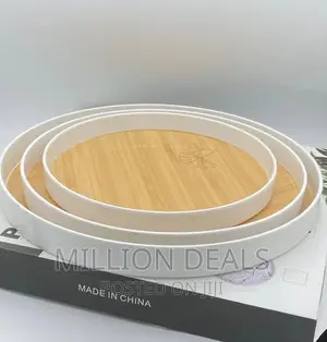 3in1 Luxe Exquisite Round Food/Fruit Tray