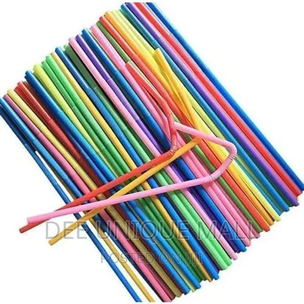 Foldable Smoothie Drinking Straws - 100pcs X 1pk