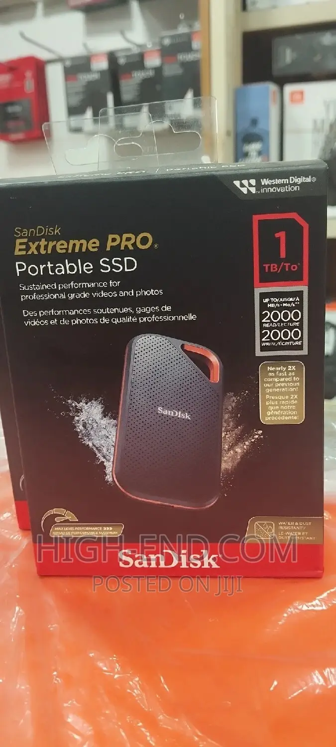 Sandisk Extreme Pro 1tb Portable SSD 2000mbps