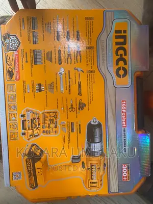 Ingco Impact Drill Tool Set 165pcs