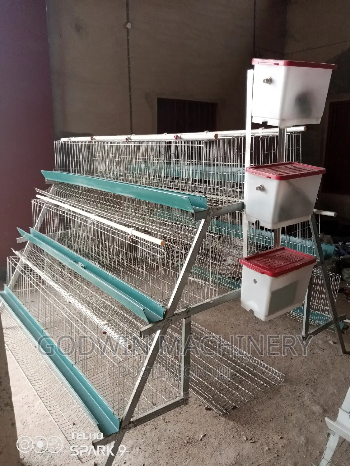 96 Capacity Battery Cage