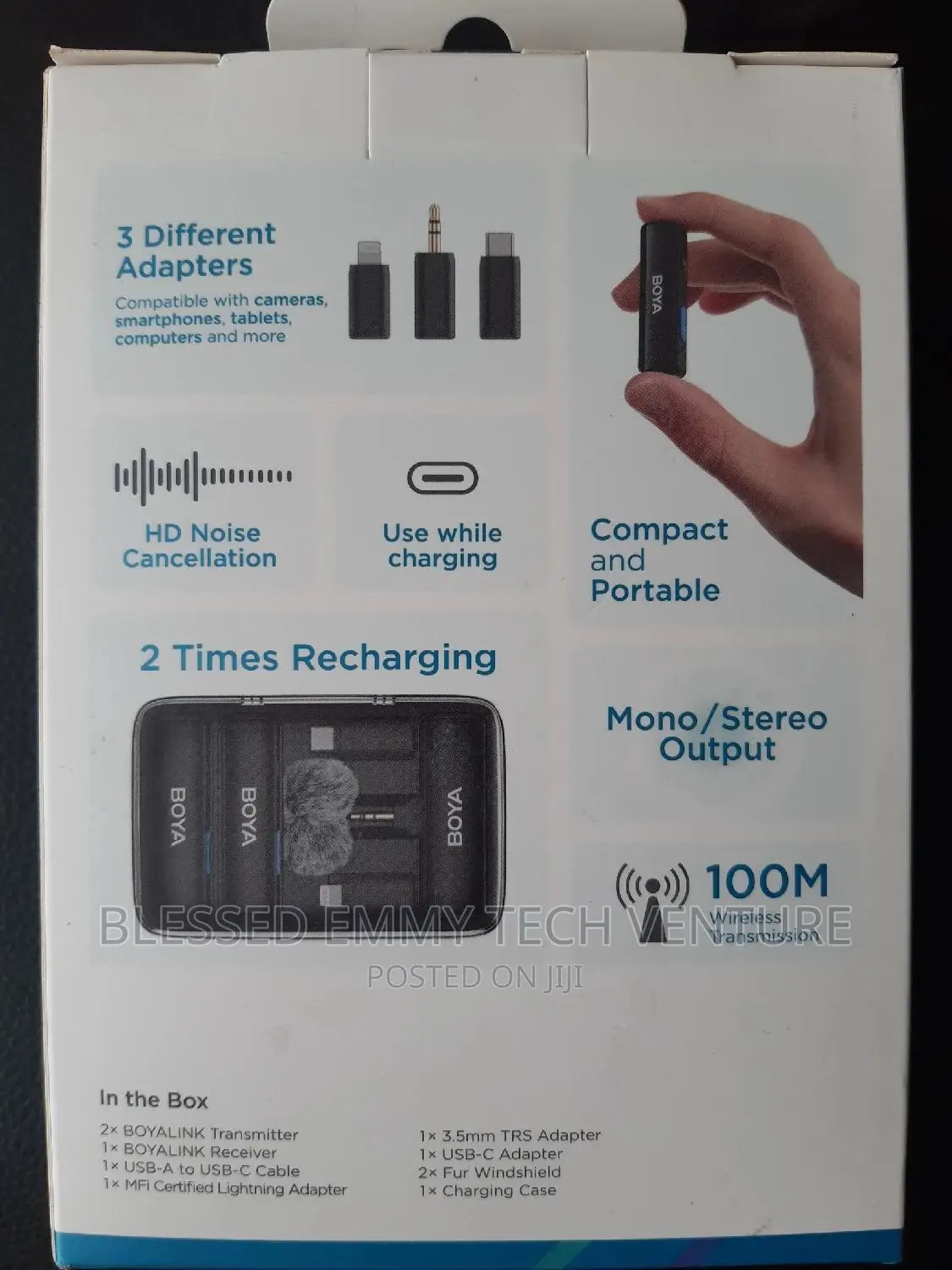 BOYA BOYALINK Wireless Microphone For iPhone/Android/Camera