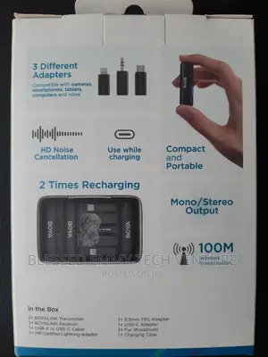 BOYA BOYALINK Wireless Microphone For iPhone/Android/Camera