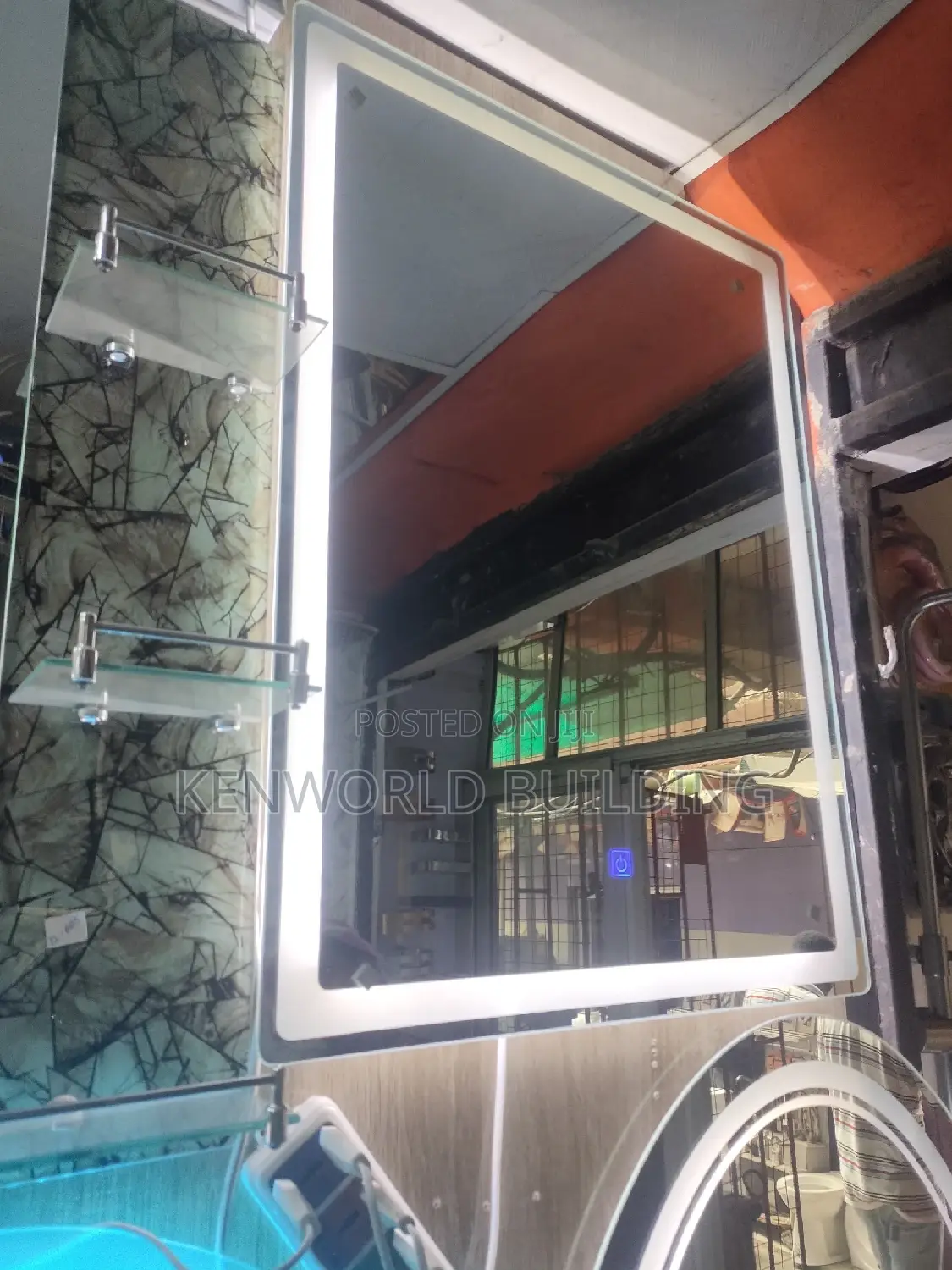 Square Full Light Mirror