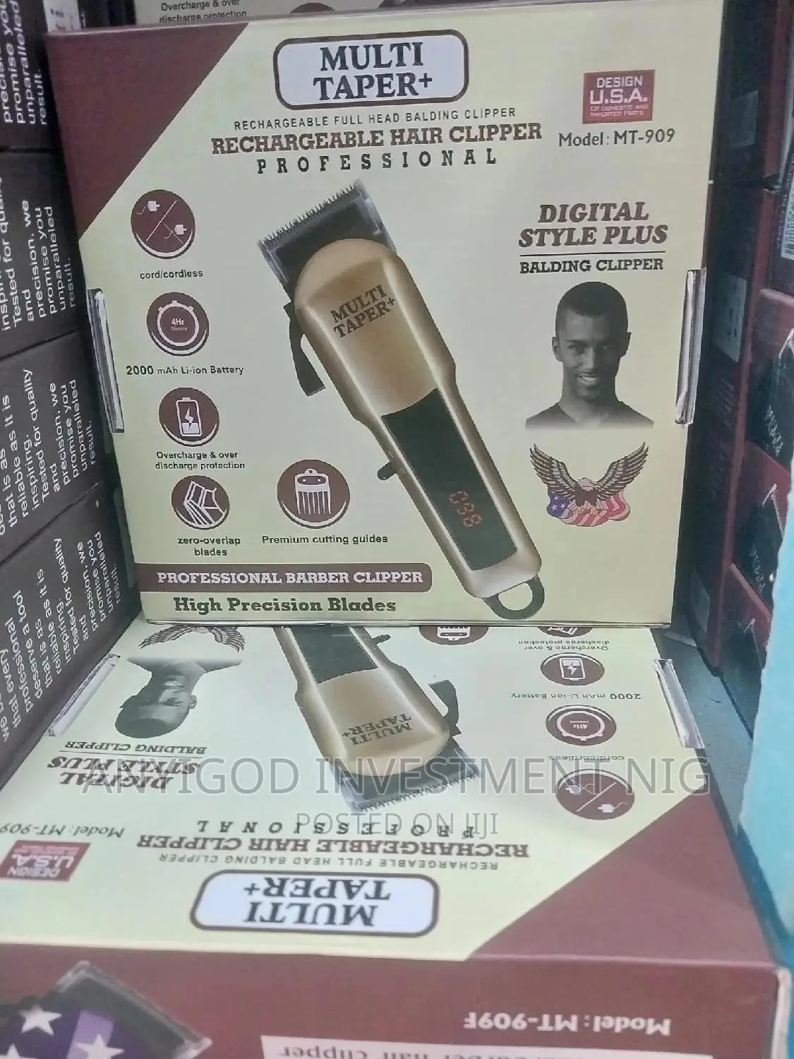 Multi-Taper + Professional Rechargeable Hair Clipper