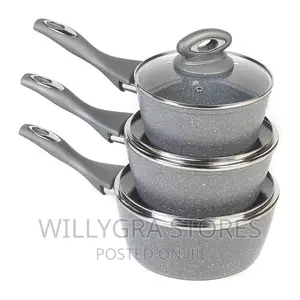 Salter Marble Stone 3 Piece Pan Set