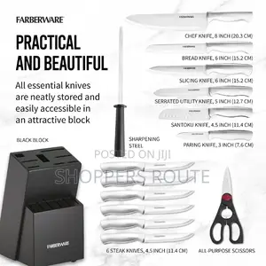 Farberware 15-Pc. Stainless Steel Cutlery Set