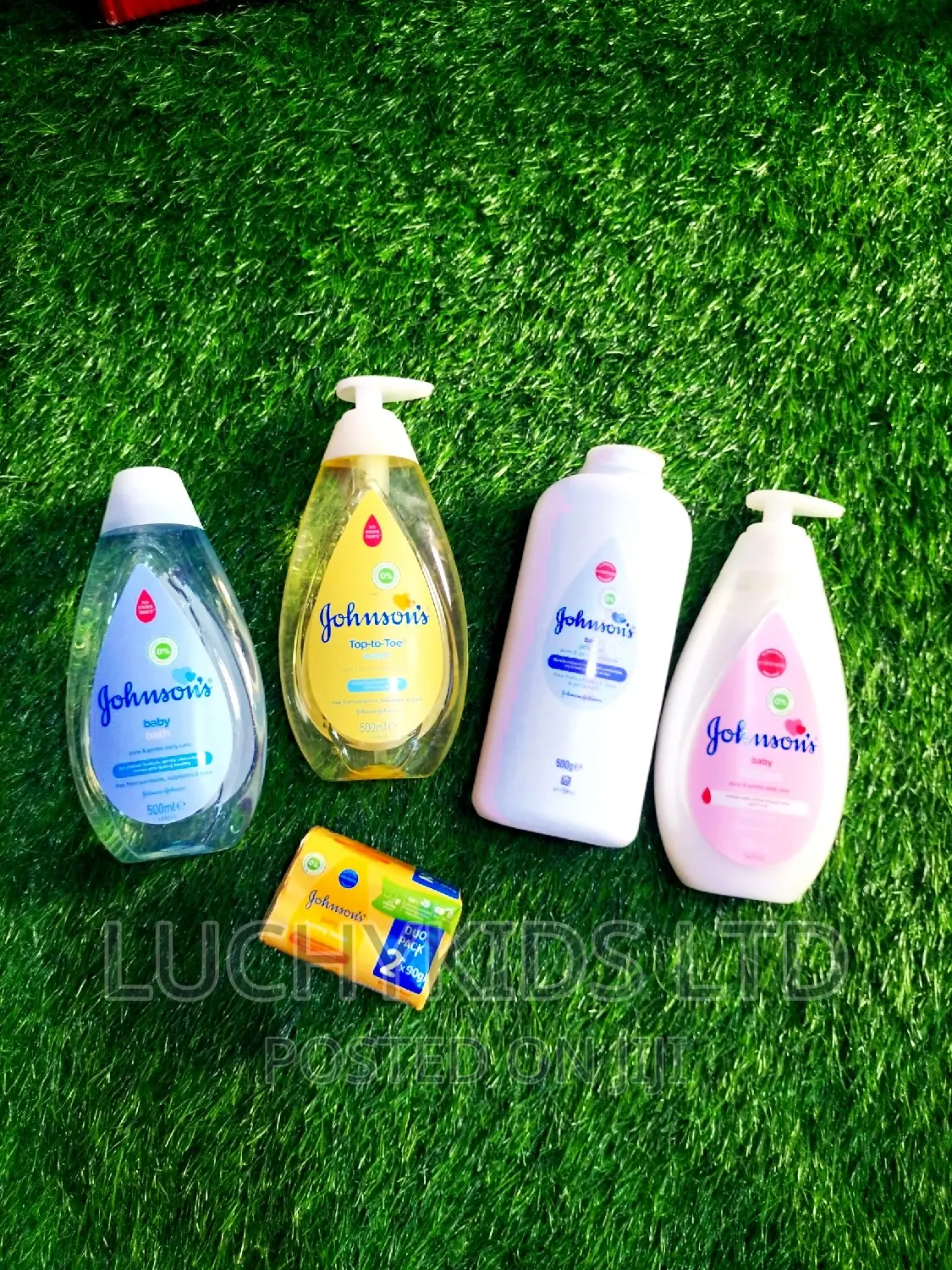 5pcs Johnson Bath, Cream,Lotion Soap
