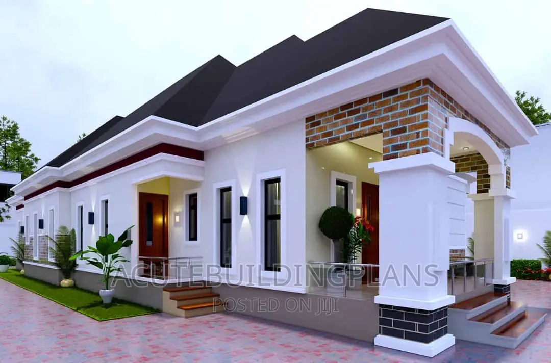 5 Bedrooms Bungalow Architectural Design.