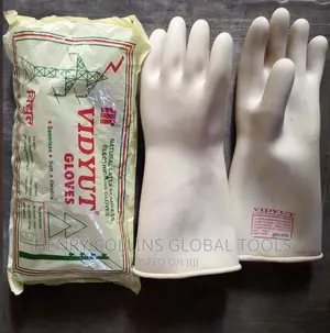 High Tension Electrical Hand Gloves 11000 Volts