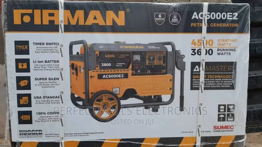 Firman 3.5kva Switch Start Generator - AC6000E2