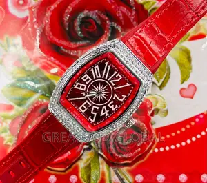 Frank Muller Wristwatch Unique Designs. Red Color