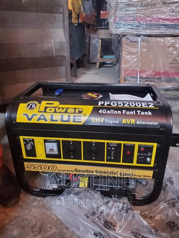 Brand New Power-Value 3.5kva Generator Key Starting>Copper>