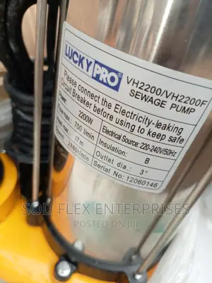 3hp Lucky Pro Industrial Sewage Pump