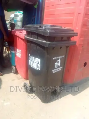 Happy Family Waste Bin Dustbin 240 Litres