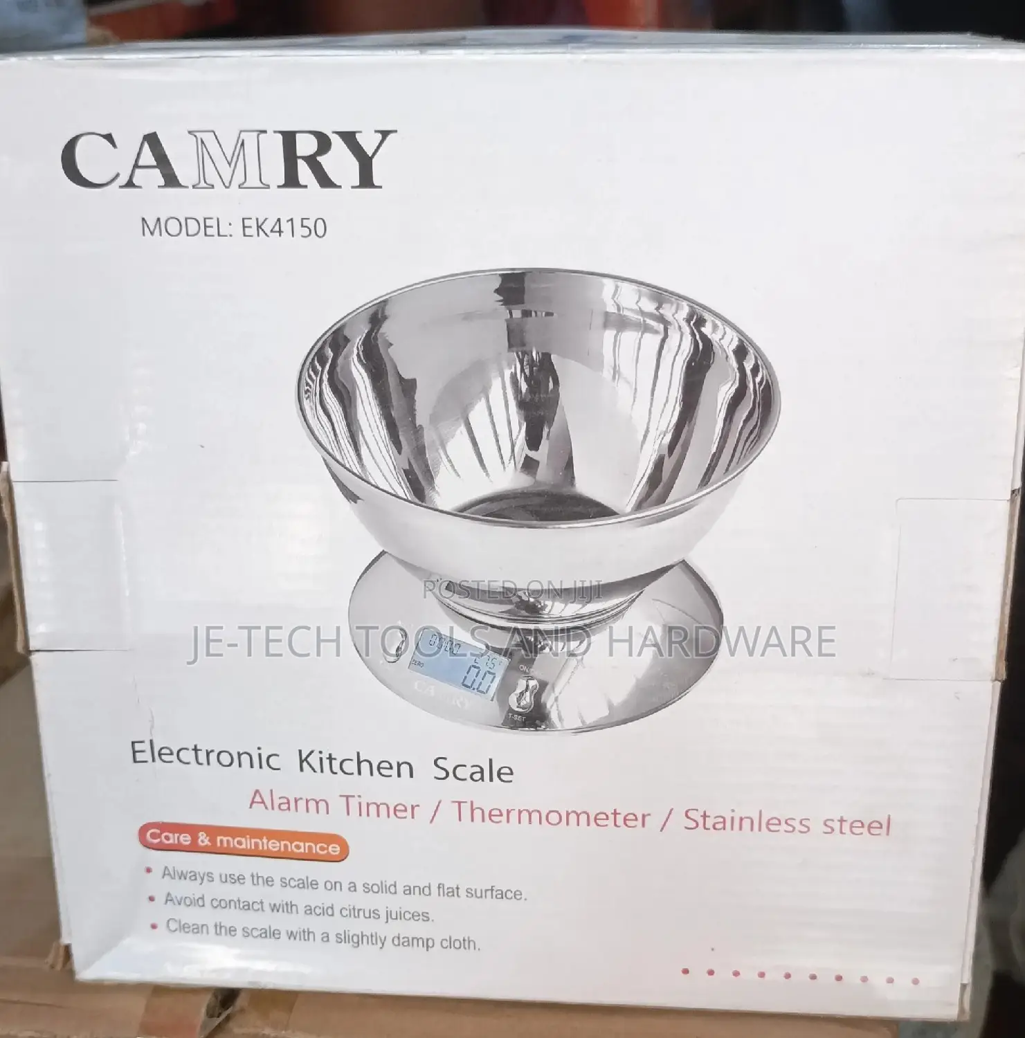 Camry Electronic Kitchen Scale -stainless 5kg