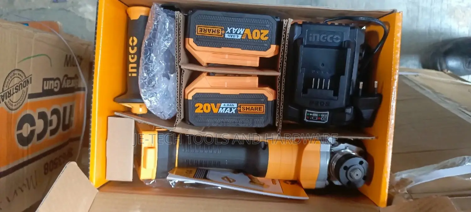 Ingco Cordless Angle Grinder 20v Brushless