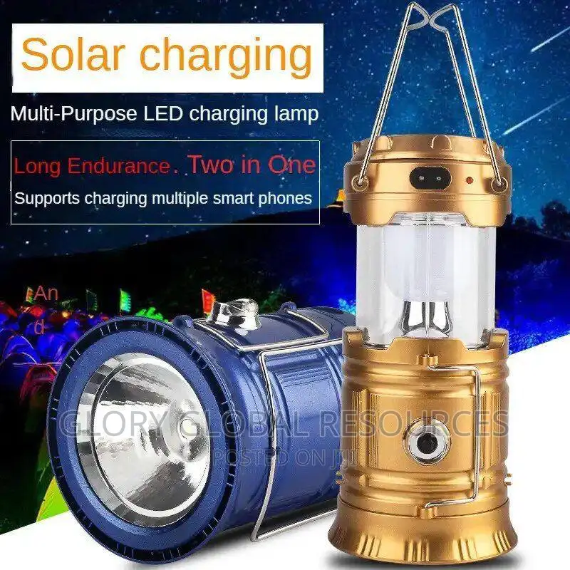 Solar Rechargeable Multipurpose Led Lighting/Charging Lamp
