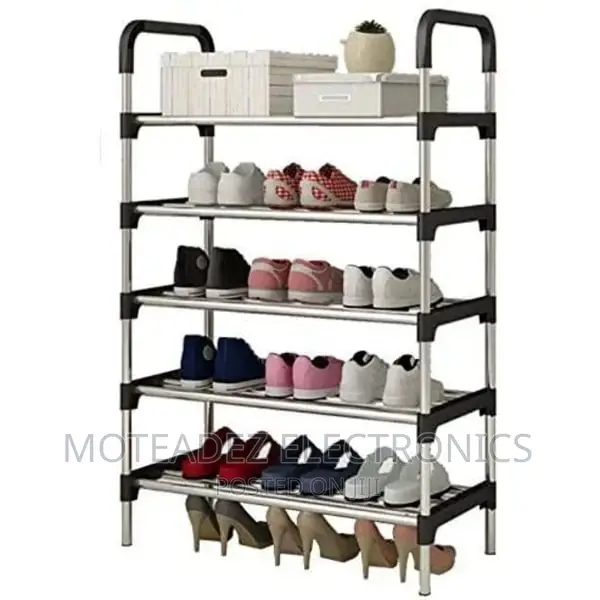 Adjustable 6 and 7 Layers High Quality Steel Pipe Shoe Rack Organiser