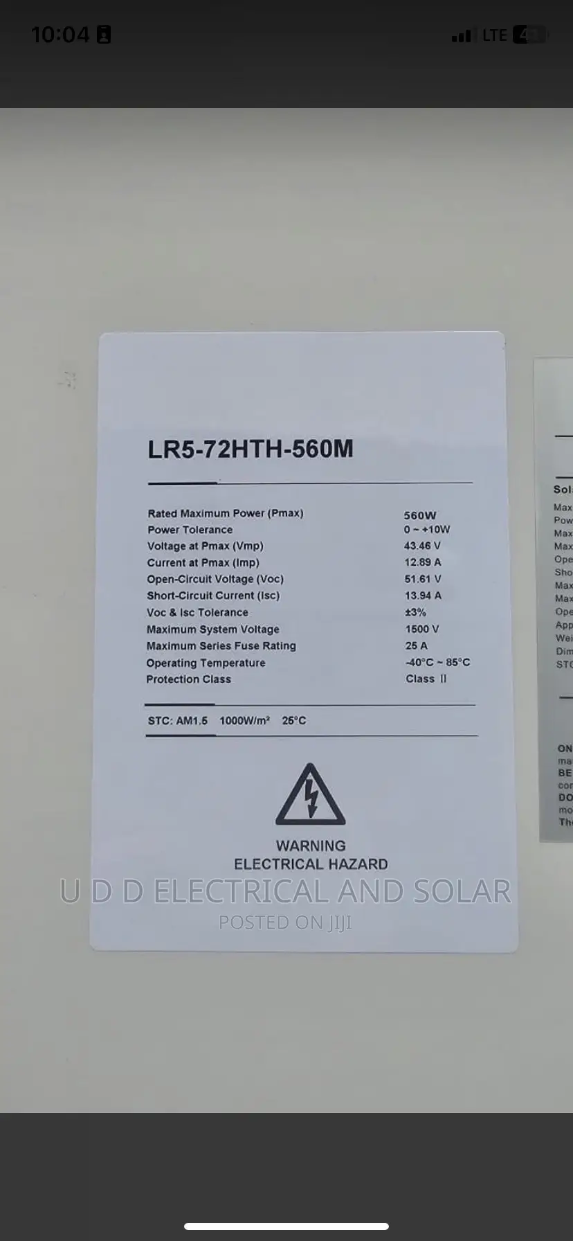 Solar Panel 560w Half Cut All Black Mono Crystal Line