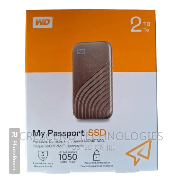2tb Western Digital(Wd) My Passport External SSD - Crescend
