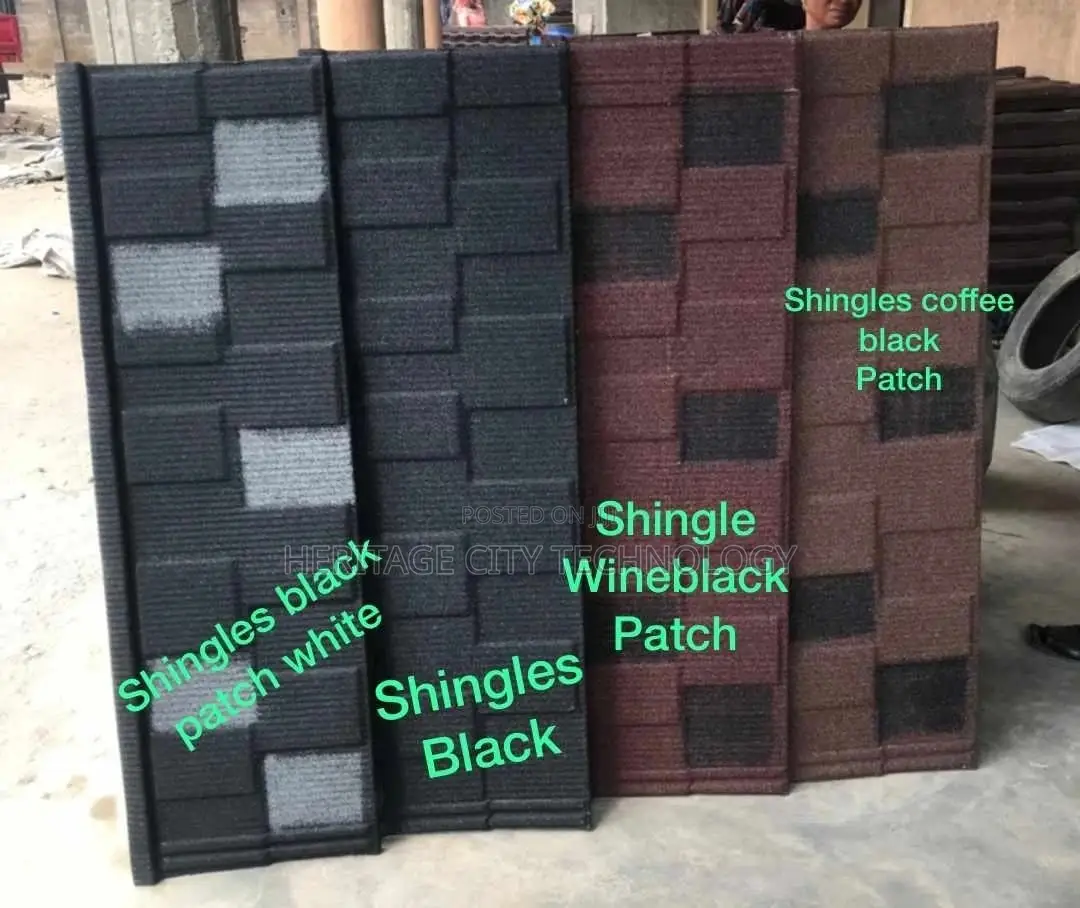 Shingle Black With White Patch Design