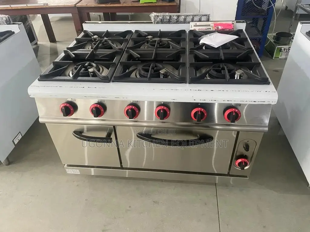 6 Burner Industrial Gas Cooker With Oven in Ojo Kitchen Appliances